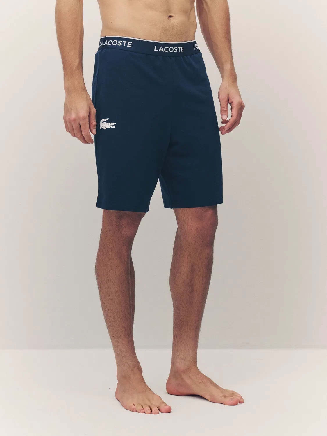 Шорты флисовые Lacoste Blue, синие