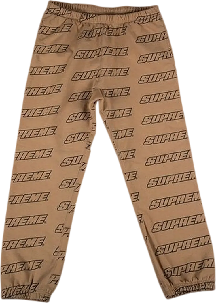 Спортивные брюки Supreme Repeat Sweatpant 'Brown', коричневый — фото 2
