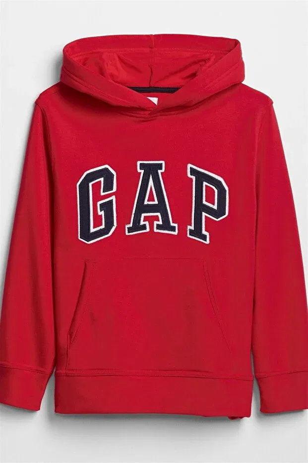 Детское худи для мальчиков с принтом Gap, Red-003