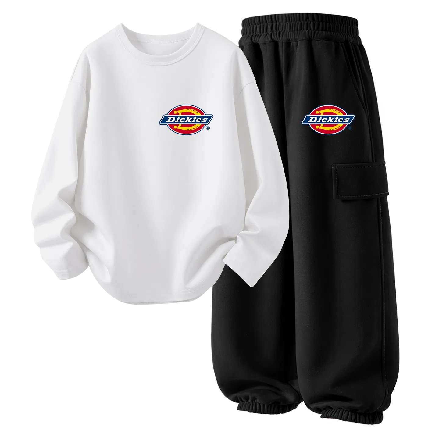Детский спортивный костюм с принтом Dickies, Black/Navy Blue — фото 3