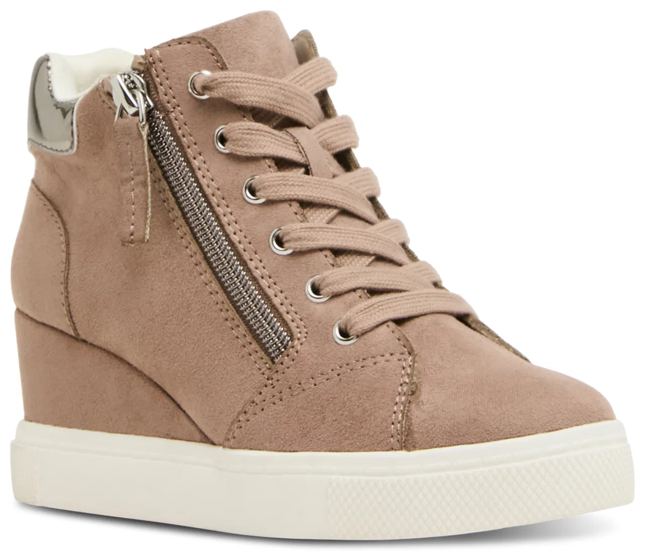 Детские кеды на танкетке с принтом Jatomic Steve Madden, Taupe — фото 2
