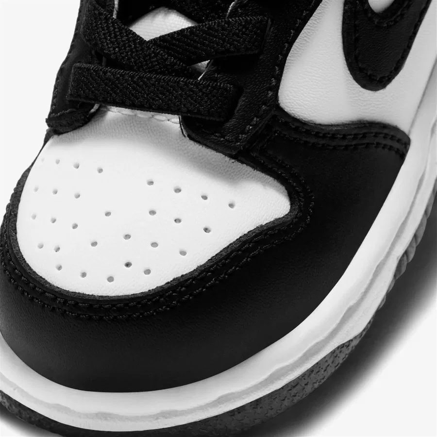 Детские кроссовки с классическим дизайном Nike Dunk Low Panda, Черный — фото 2