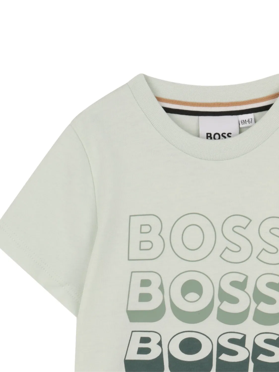 Футболка с коротким рукавом и круглым вырезом BOSS, зеленый — фото 2