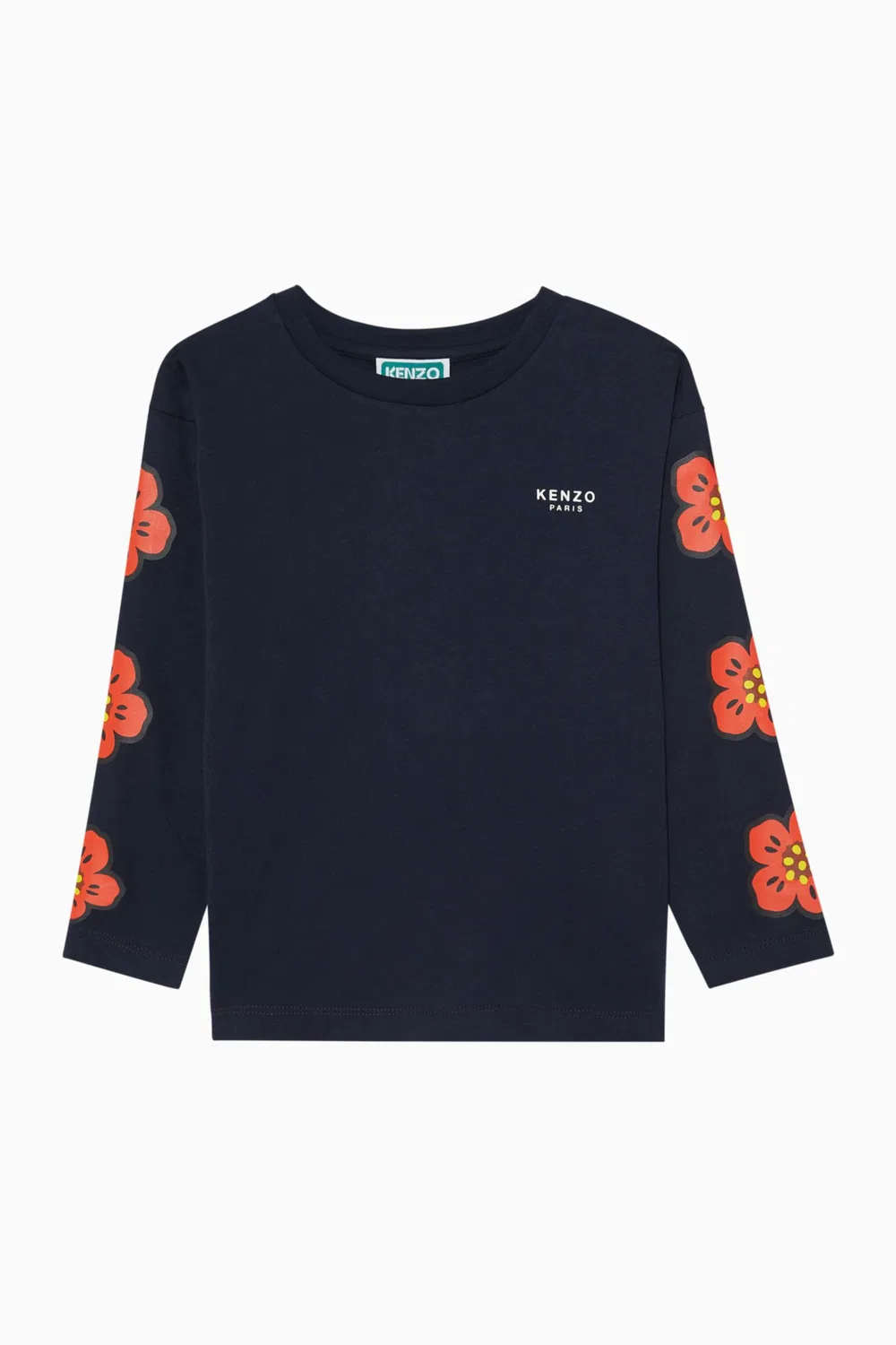 Футболка с цветочным принтом Book Flower KENZO KIDS