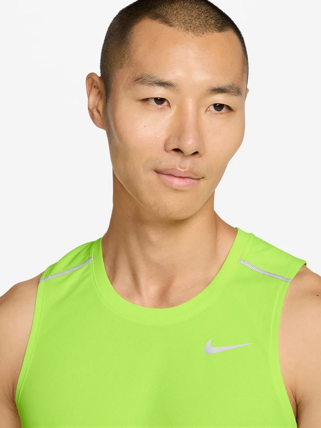 Майка беговая Nike Miler Dri-FIT, Volt Ice Yellow — фото 3