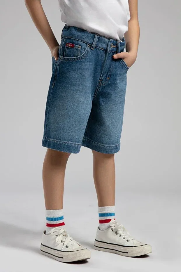 Детские шорты для мальчиков джинсовые Normal waist comfortable boy's denim shorts 252 lcb Lee Cooper, Denim — фото 4