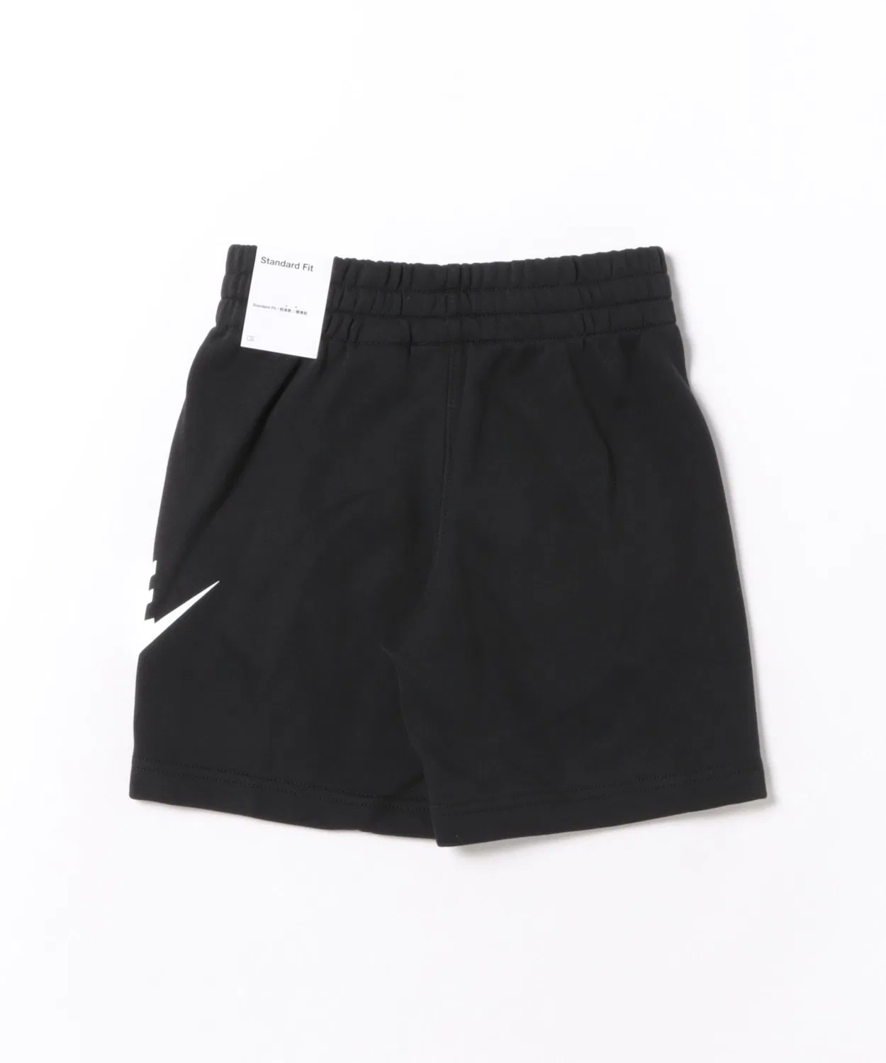 Детские шорты из французского терри с принтом Club NIKE, Black White — фото 2