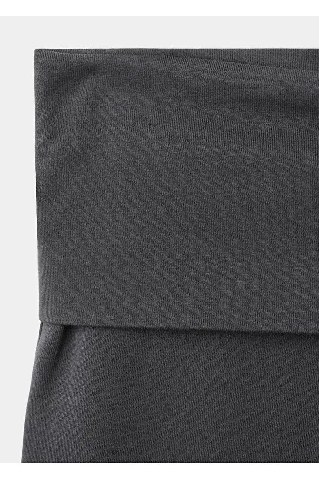Детские леггинсы для девочек с вышивкой Mango Kids, Coal Black — фото 3
