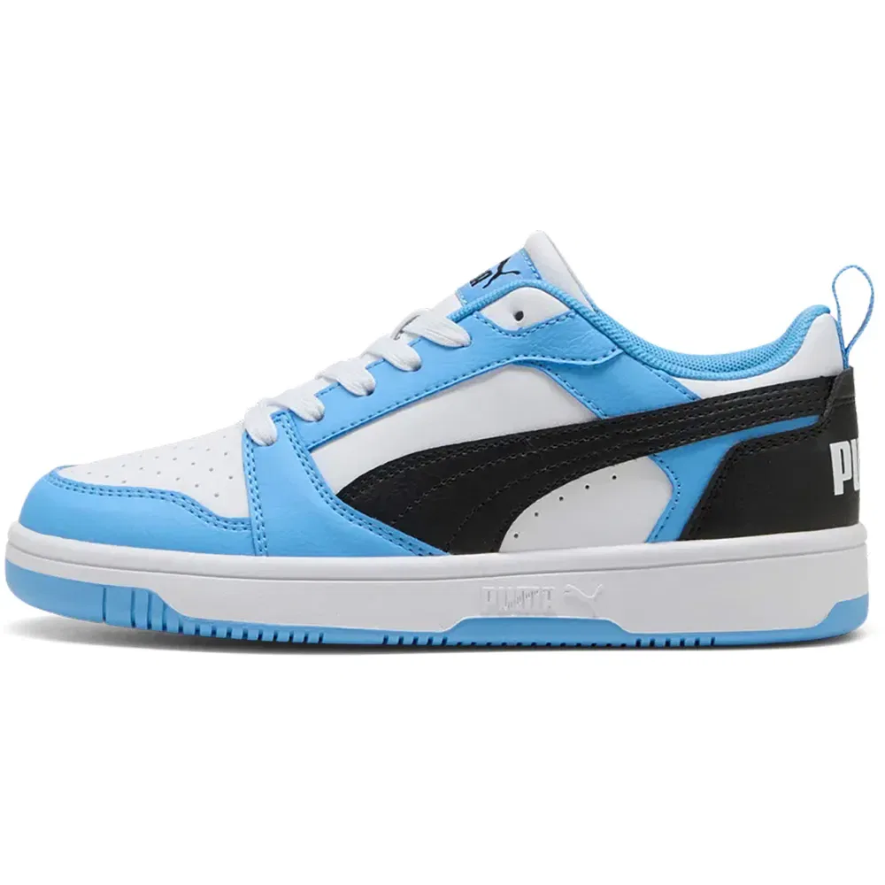Детские кроссовки для девочек с ретро-дизайном Rebound V6 Lo J Puma, Blue — фото 3