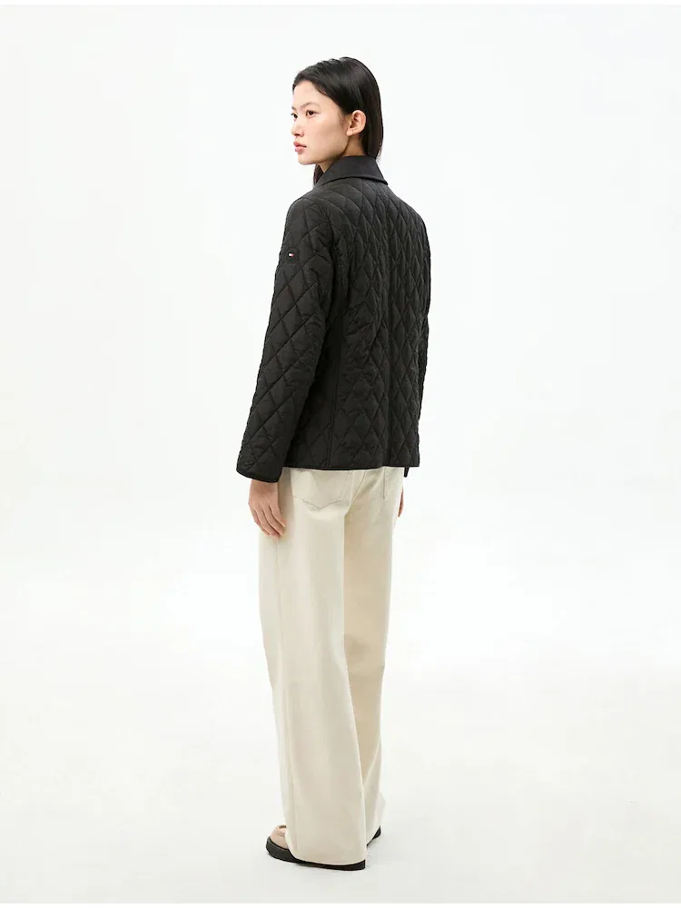 Куртка Diamond Slim Quilted TOMMY HILFIGER, Black — фото 3