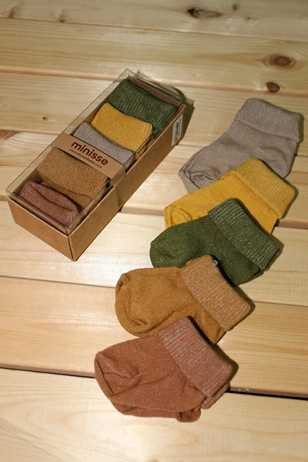 Детские носки хлопковые комплект 5 пар Minisse, Multicolor