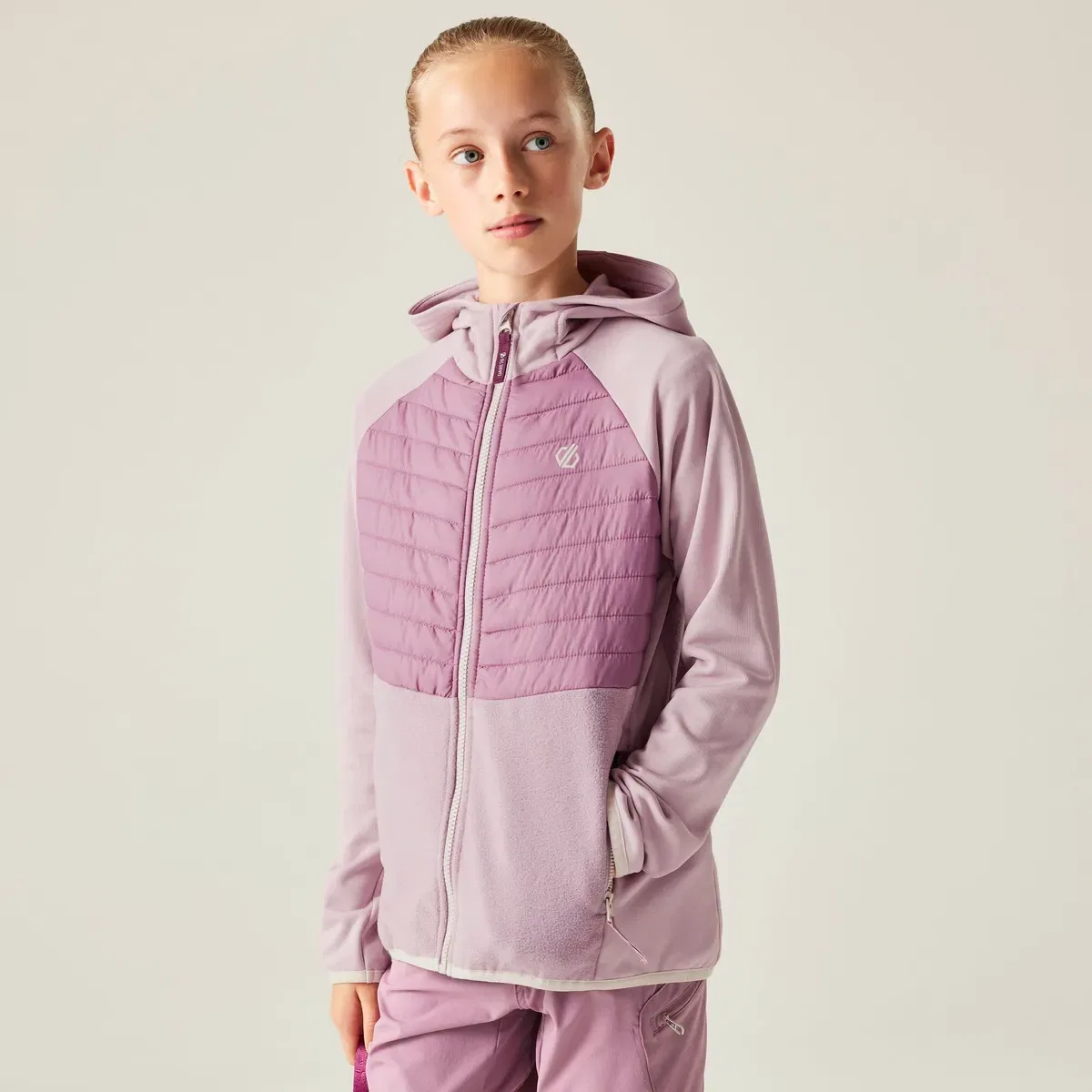Детская куртка-гибрид с капюшоном Switch Out Dare 2B, Mauve