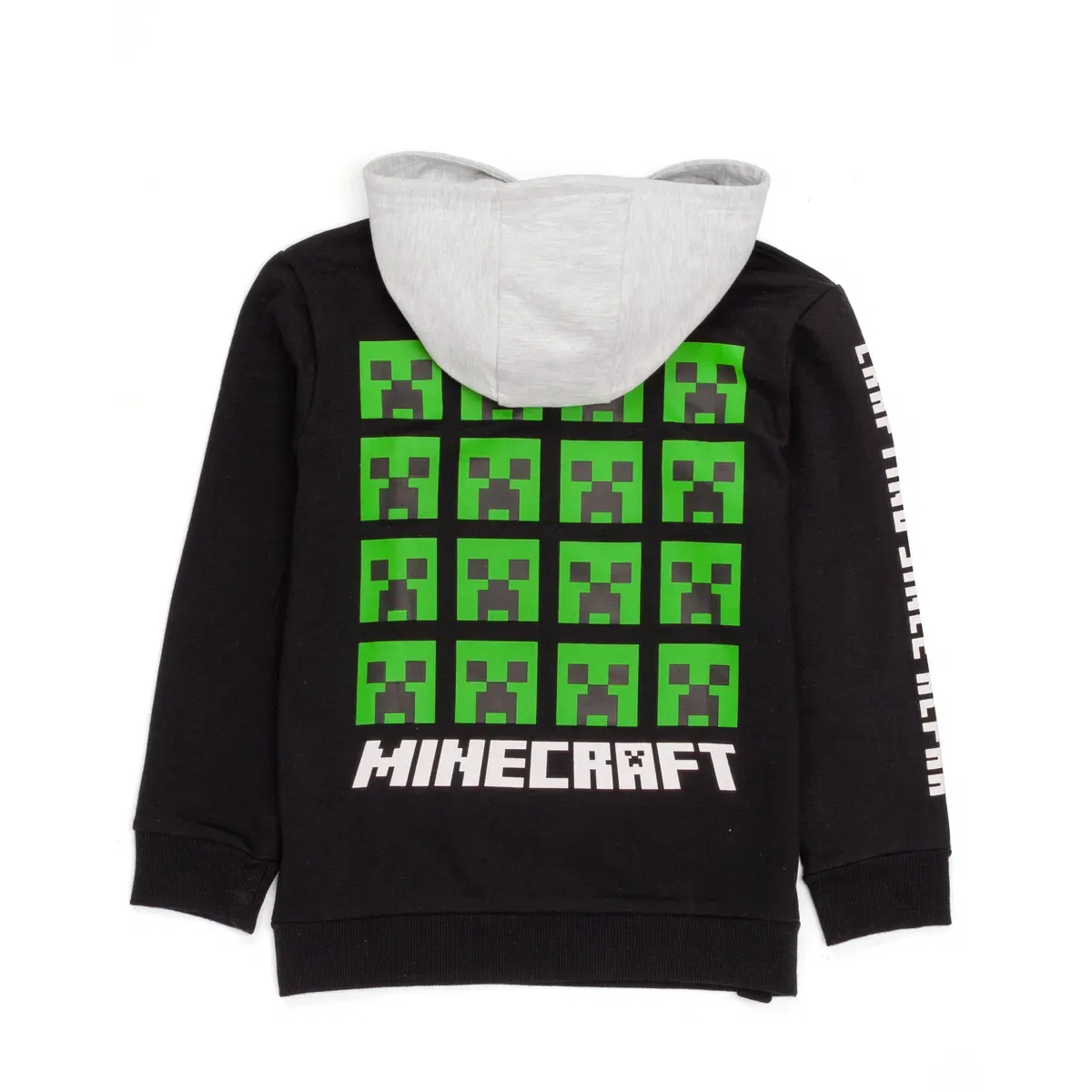 Детский худи с принтом Creeper Minecraft, Black — фото 3