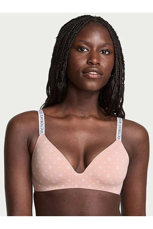 Женский бюстгальтер с легкой подкладкой Pink Dotted Victoria'S Secret
