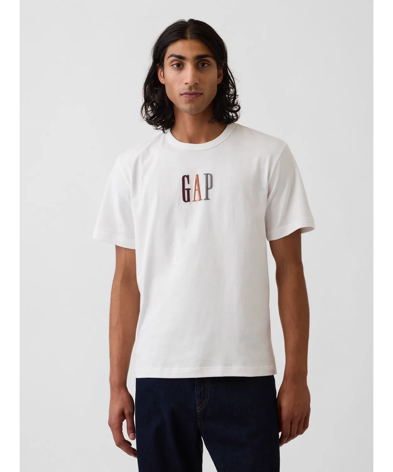 Мужская футболка с коротким рукавом и логотипом GAP, Белая