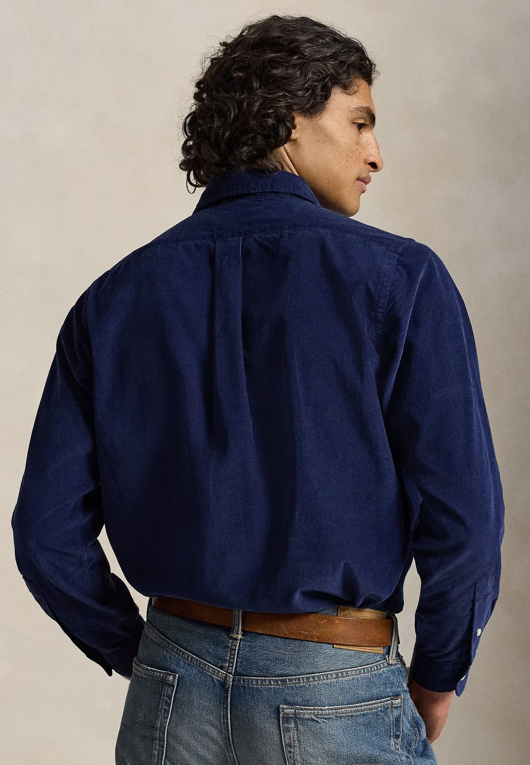 Рубашка из вельвета, сшитая на заказ Polo Ralph Lauren, Dark Blue — фото 3