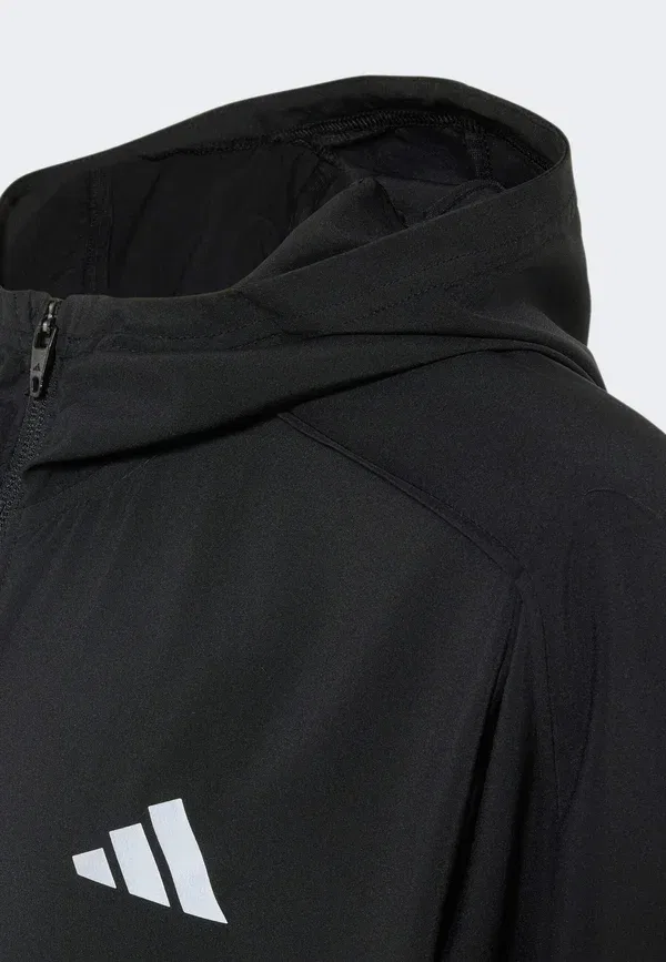 Спортивная футболка в стиле Tech, унисекс, на молнии Adidas Sportswear, черный — фото 3