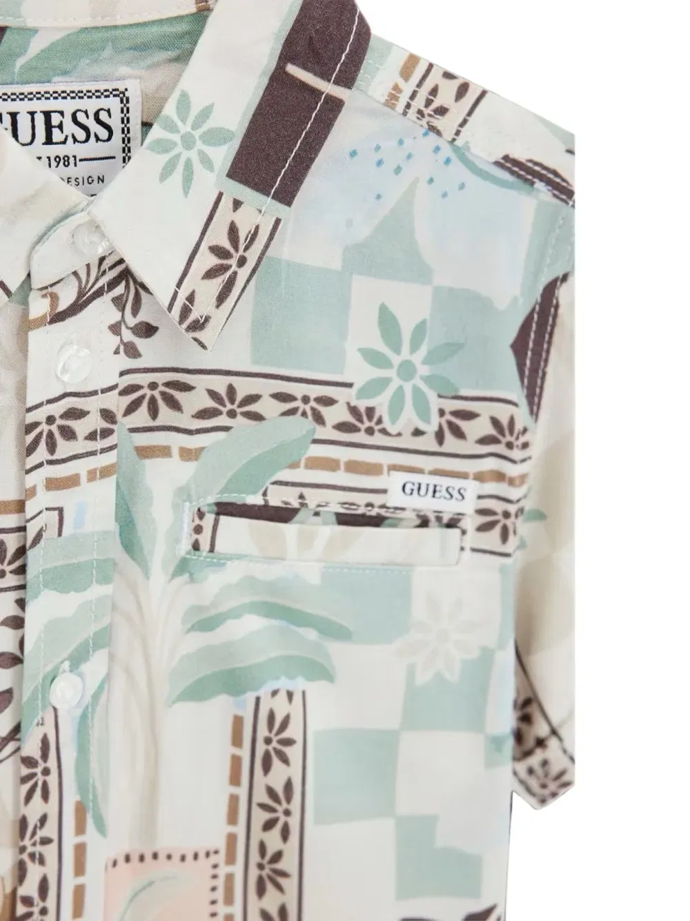 Рубашка GUESS USA, бежевый — фото 3