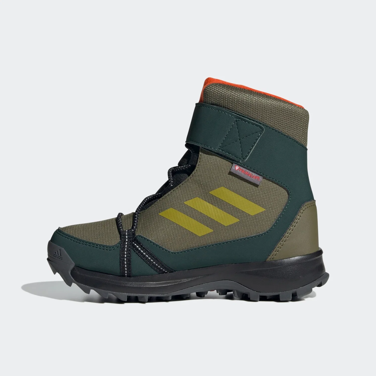 Детские зимние ботинки для хайкинга Adidas TERREX, Focus Olive / Pulse Olive / Impact Orange — фото 3