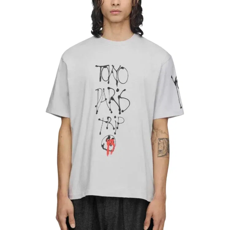 Мужская футболка Y-3 Chito City Graphic T-Shirt Asia Sizing 'Light Solid Grey' adidas, Light Solid Grey — фото 3