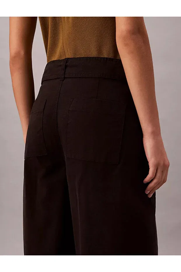 Женские брюки из хлопка Calvin Klein, Black — фото 3
