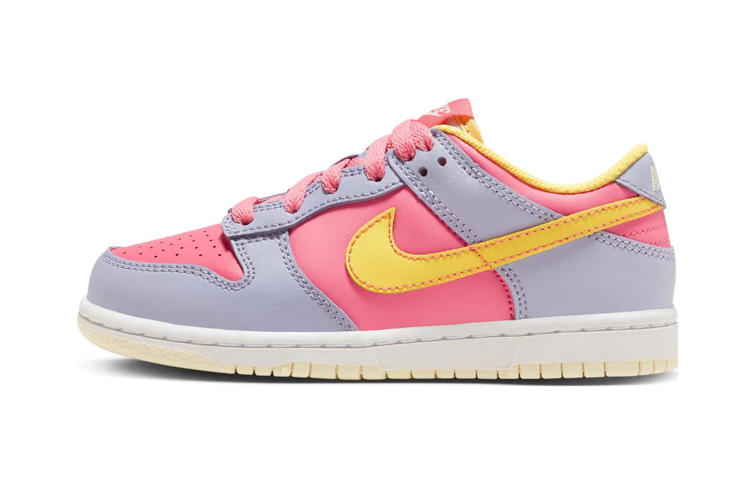 Детские кроссовки для скейтбординга с низким верхом Nike Dunk Low PS, Серый/Розовый