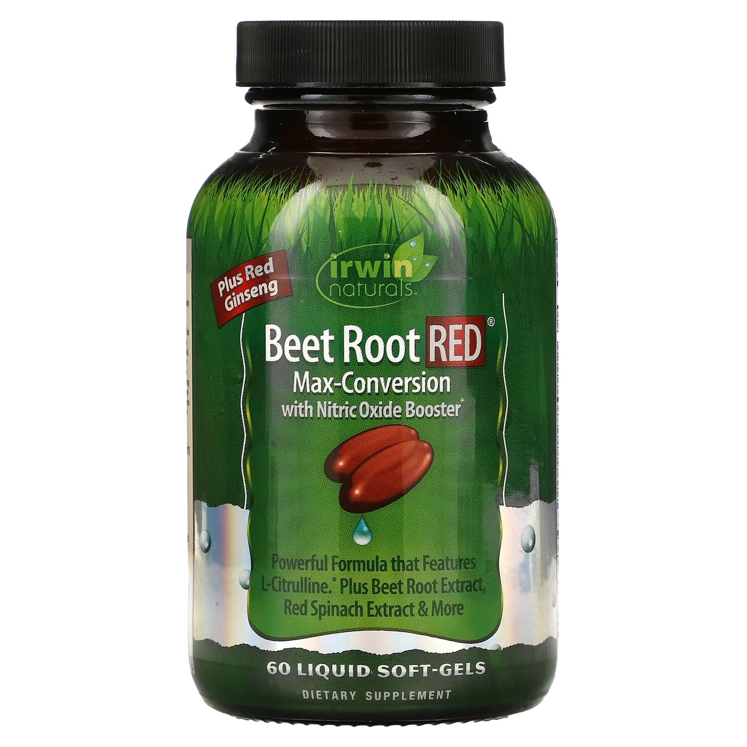 

Irwin Naturals Beet Root RED Максимальная конверсия с ускорителем окиси азота, 60 мягких капсул