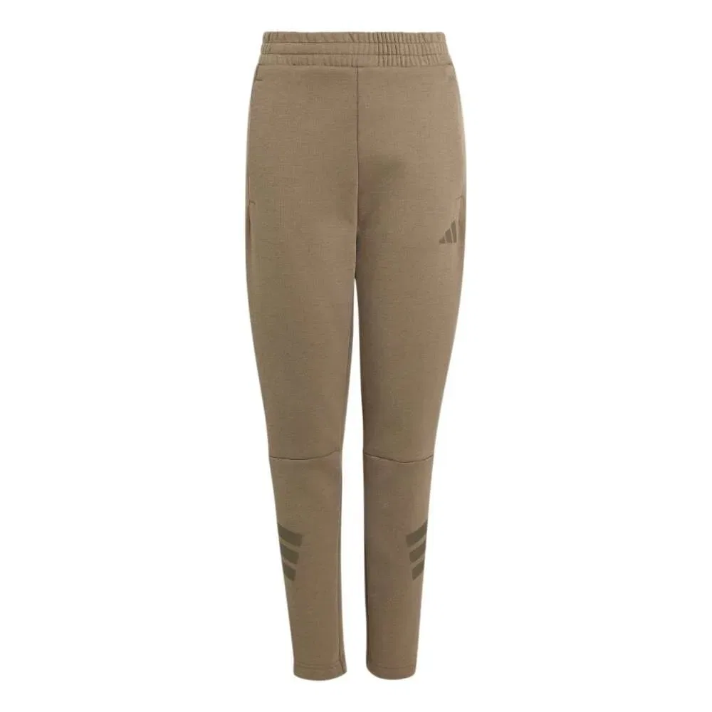 Детские спортивные штаны с манжетами Future Icons 3-Stripes Cuffed Track Pants Adidas, Beige — фото 3