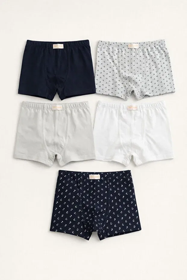 Детские боксеры для мальчиков с принтом Anchor Patterned Katia&Bony, Multicolored