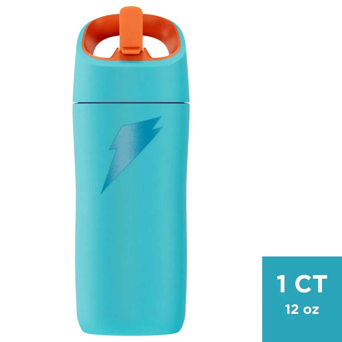 Детская бутылка для воды 0,35 л из нержавеющей стали с трубочкой Rookie Gatorade, Light Blue