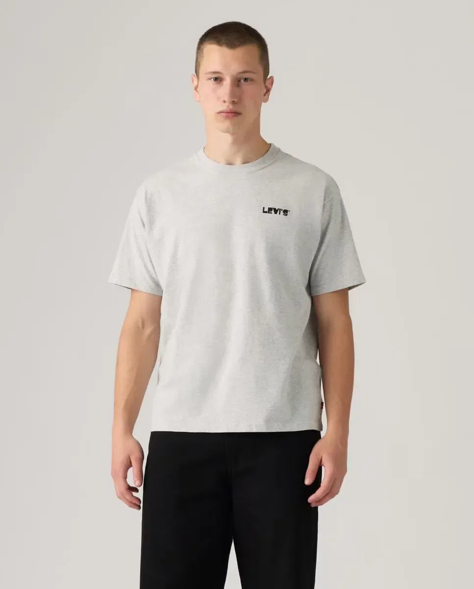 Мужская футболка с коротким рукавом с принтом Levi's, Gris Claro