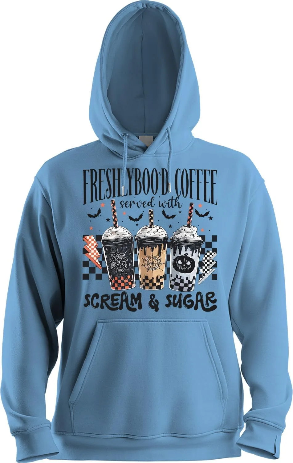 Толстовка Freshly Boo'd Coffee Halloween с длинным рукавом
