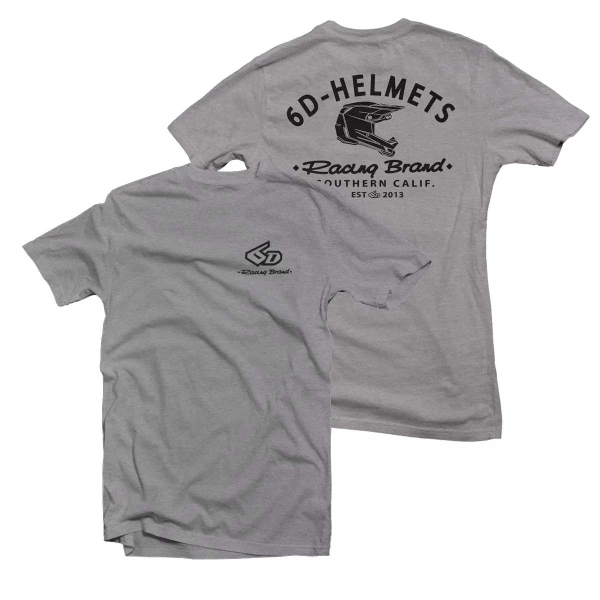 Футболка хлопковая с принтом Racing Brand Tee 6D, Grey