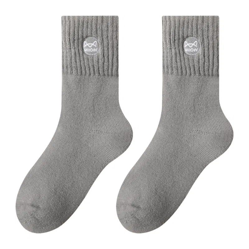 Детские носки-гольфы с длинным рукавом, комплект из 2 пар, Light Gray, MIIOW
