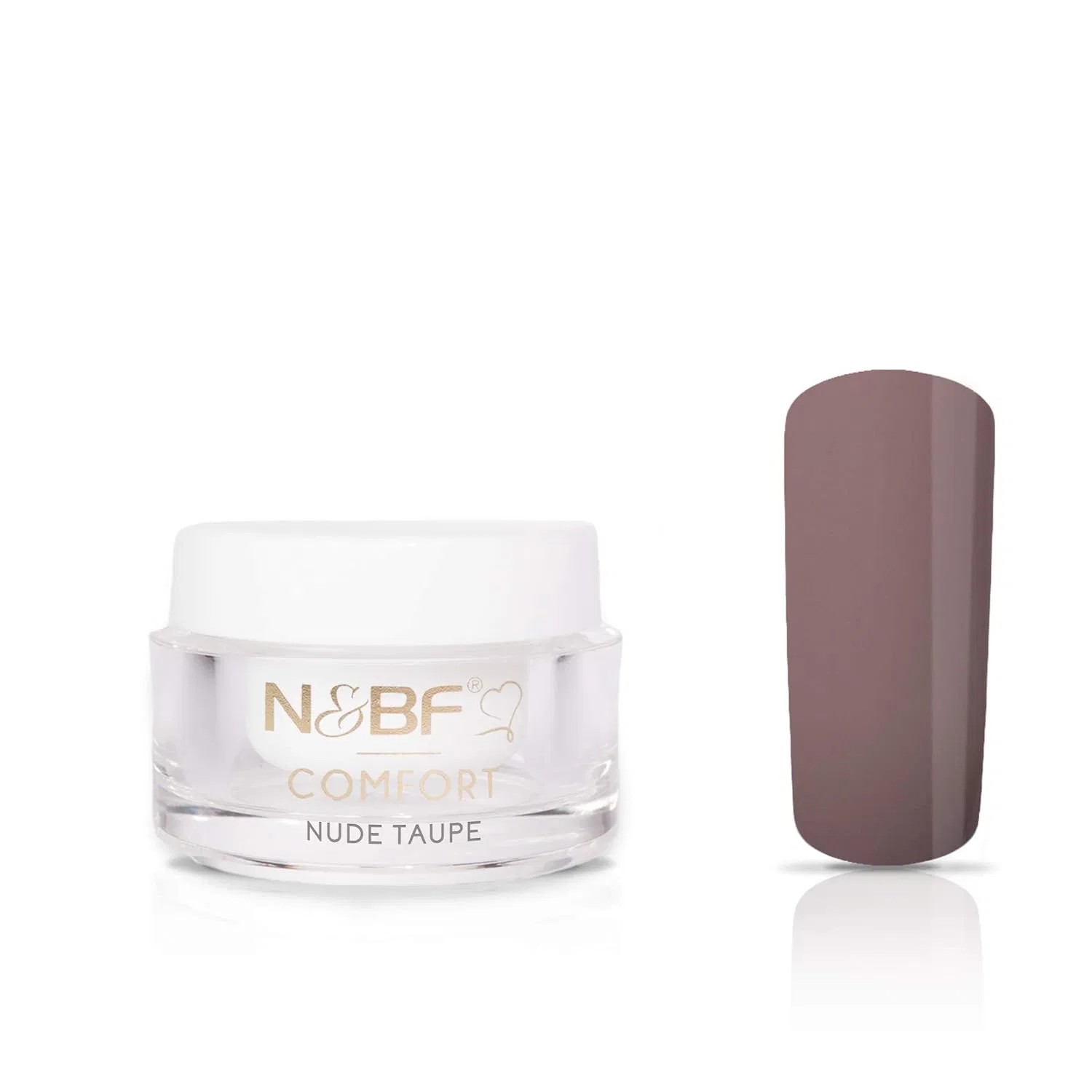 Цветной гель для ногтей N&BF Comfort Nude Taupe (5 мл) Nails Factory, Taupe