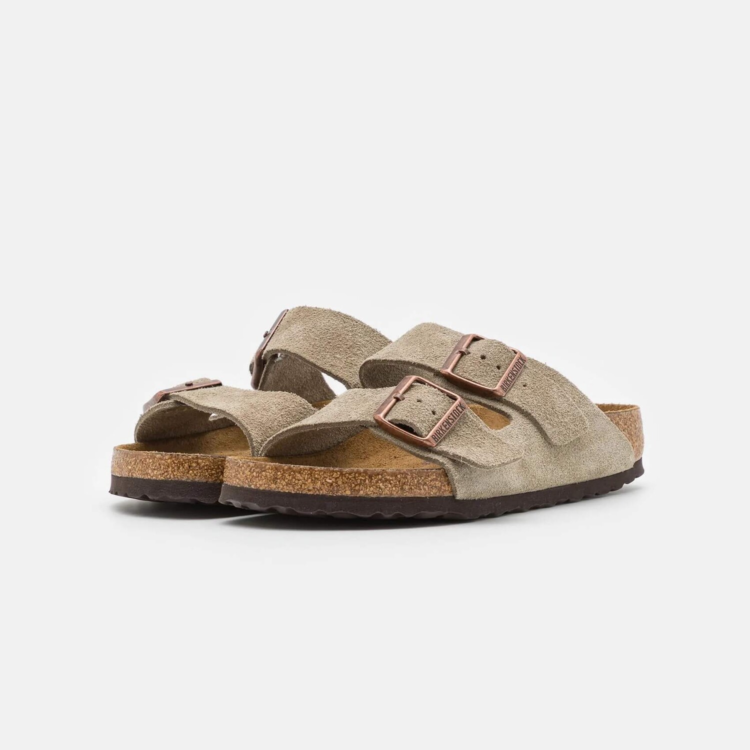 Сандалии Birkenstock Arizona Soft Footbed (Unisex), серо-коричневый — фото 2