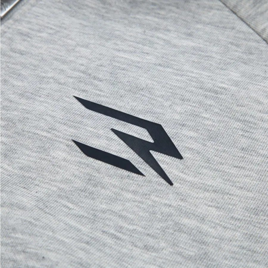 Детская куртка-худи с капюшоном и молнией Nike RWB Fleece Zip Up Hoodie, Серый — фото 4