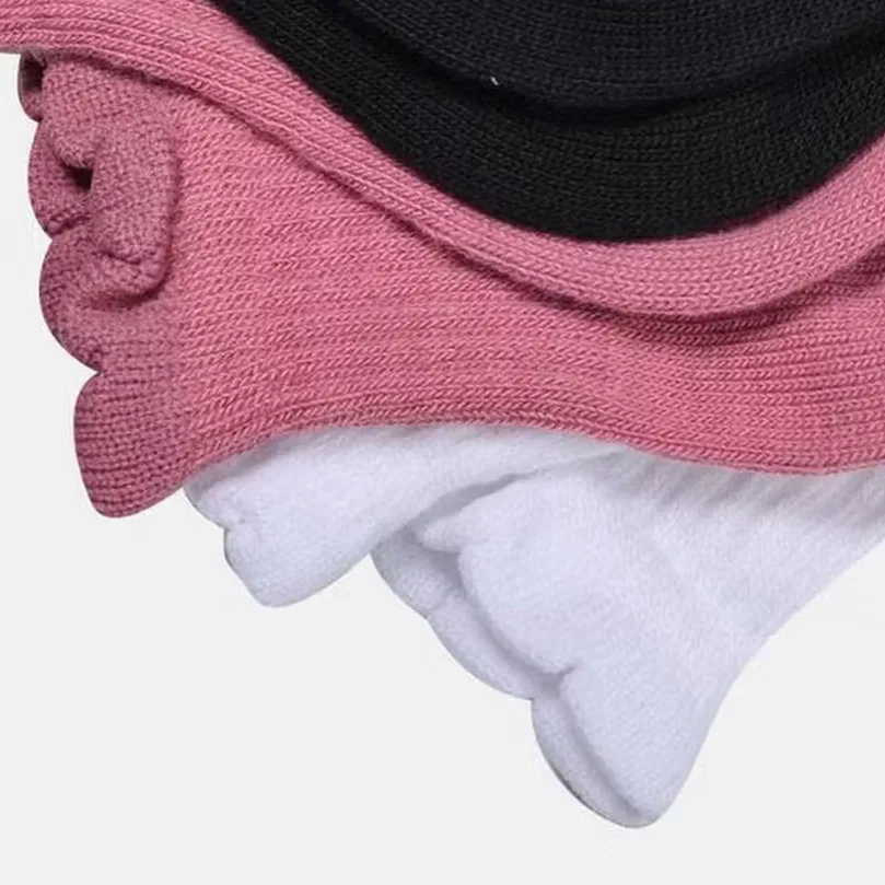 Женские носки-невидимки Nike, White/Pink/Black — фото 3