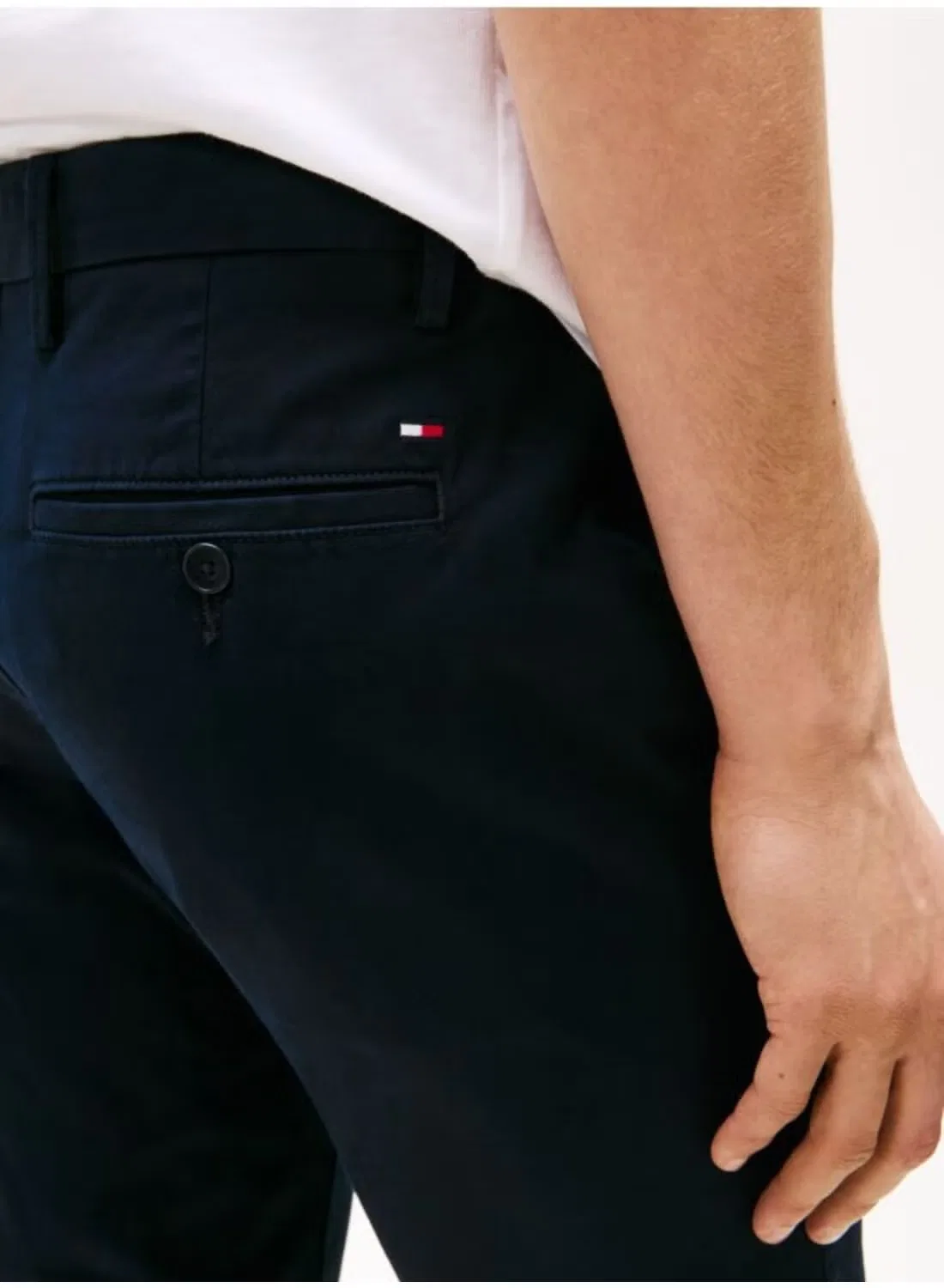 Брюки чиносы с добавлением эластана Bleecker Tommy Hilfiger, синий — фото 4