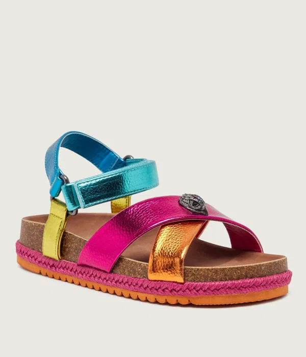 Детские сандалии для девочек кожаные Mini Kensington Kurt Geiger, мультиколор