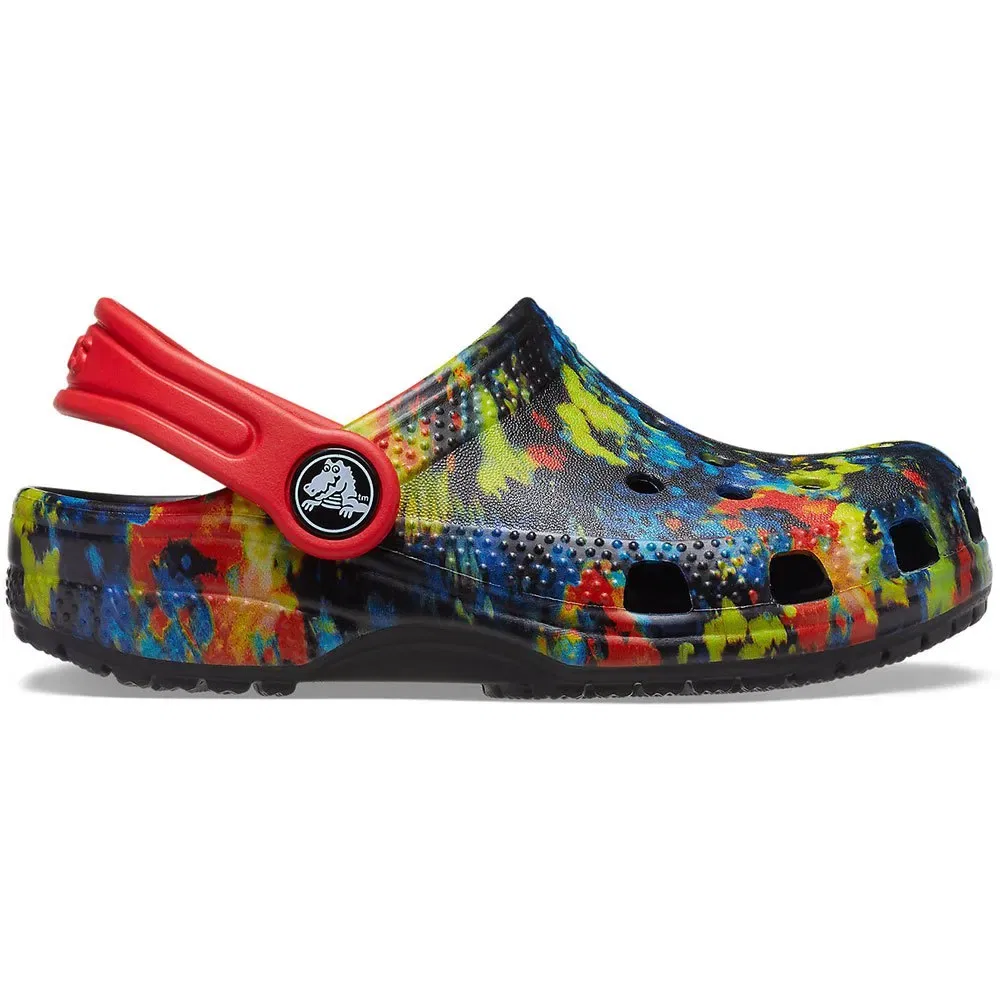 Сабо Classic Tie Dye Graphic Crocs, синий — фото 3