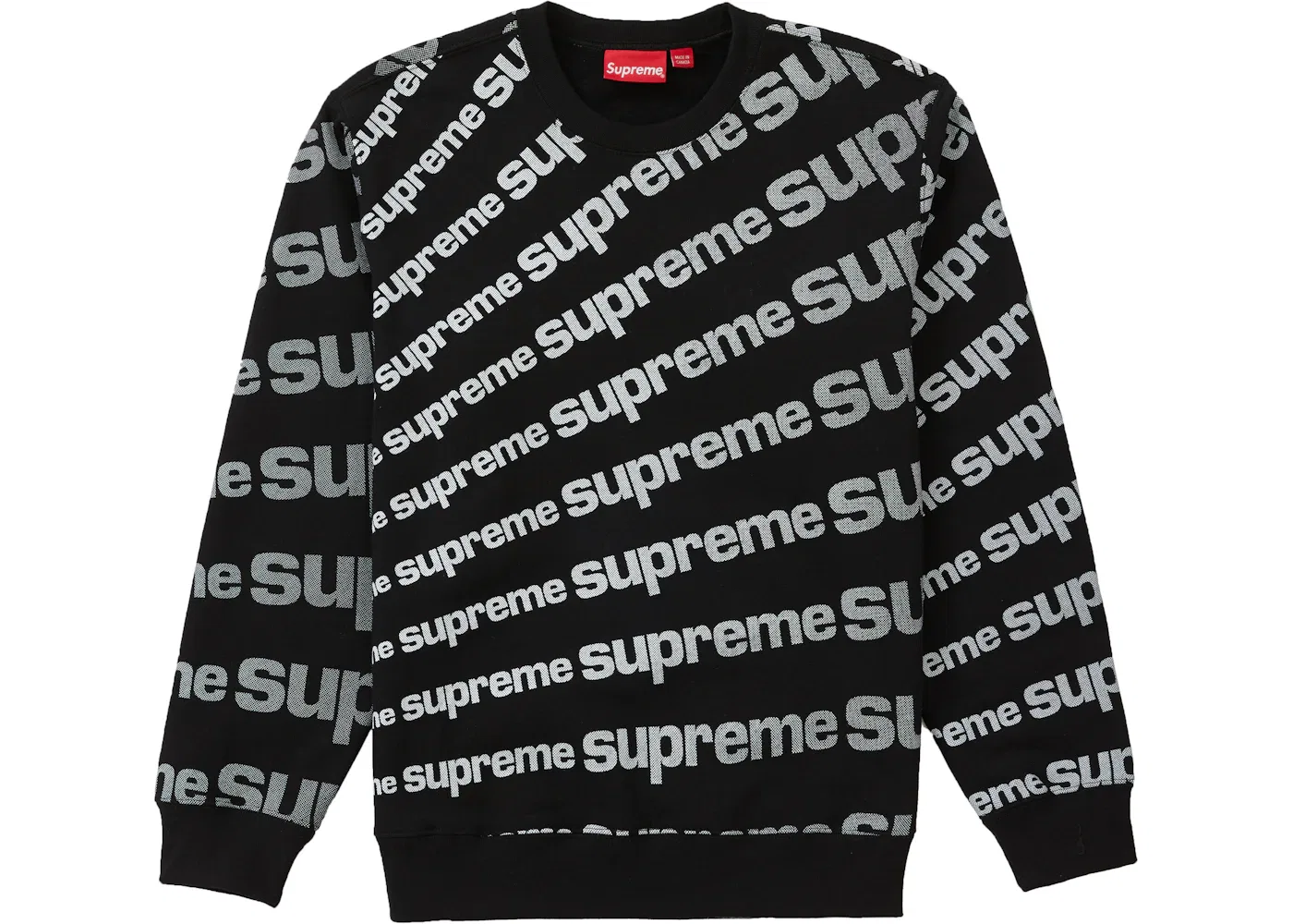 Мужской свитшот с круглым вырезом Supreme, Black