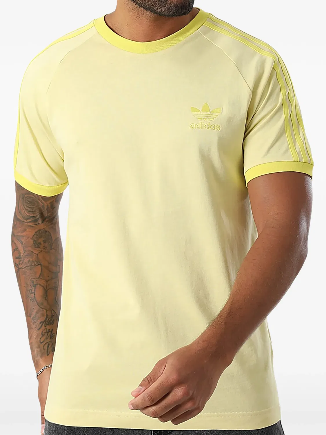 Футболка Adicolor Classics с полосками Adidas, желтый