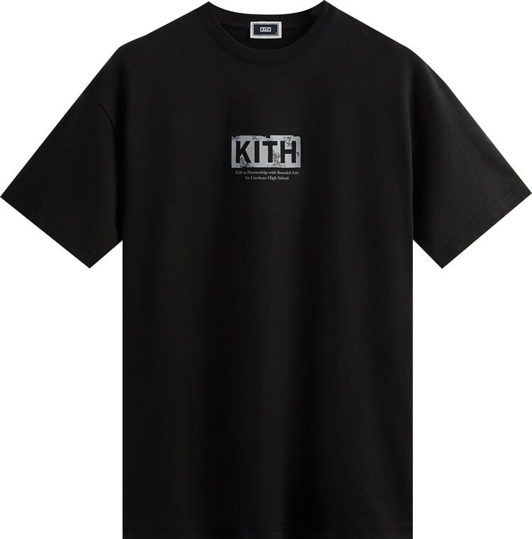 

Футболка Kith For Branded Arts Eroded Logo Student Tee 'Black', черный