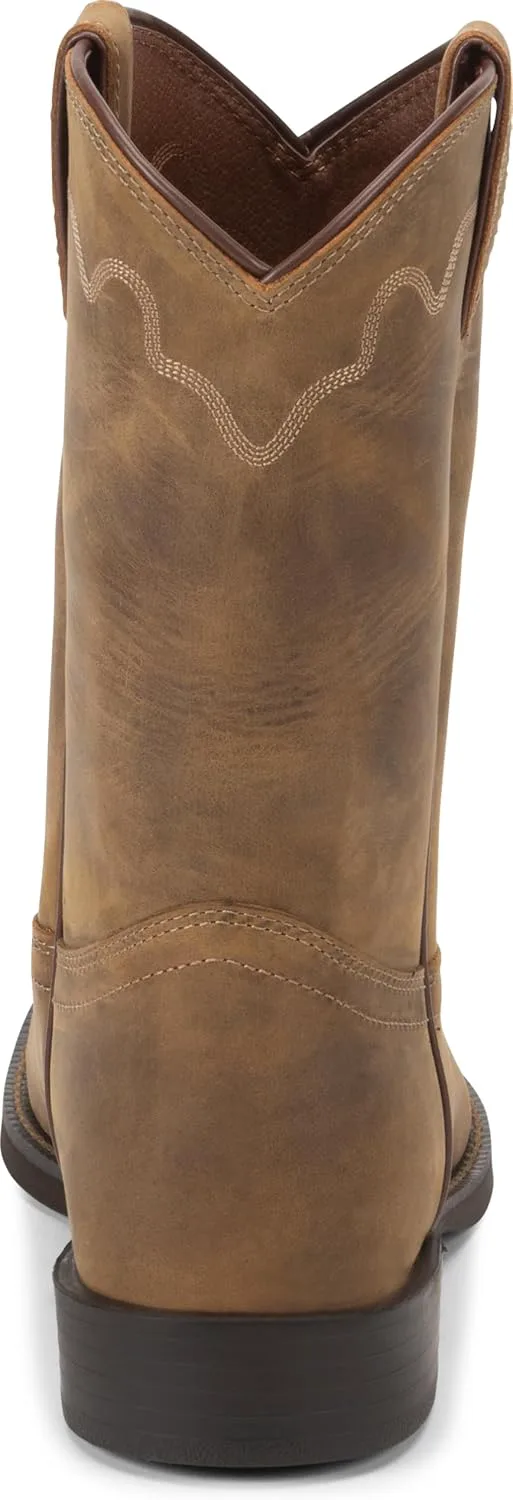 

Мужские вестерн-бутсы Justin Jeb 10" Roper, премиальная кожа, классический стиль, прочная конструкция, удобная посадка