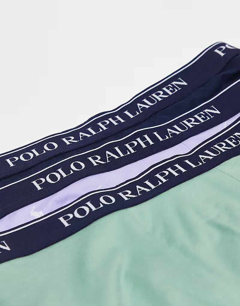 Трусы с поясом с логотипом 3 шт Polo Ralph Lauren, мультиколор — фото 2