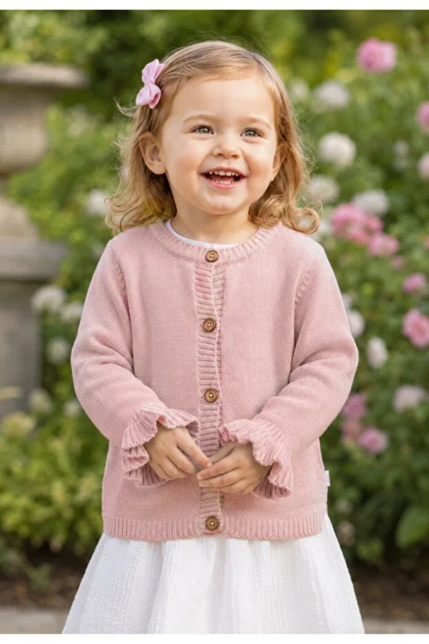 Детский кардиган из органического хлопка L L Louiou Baby Gifts, Beige