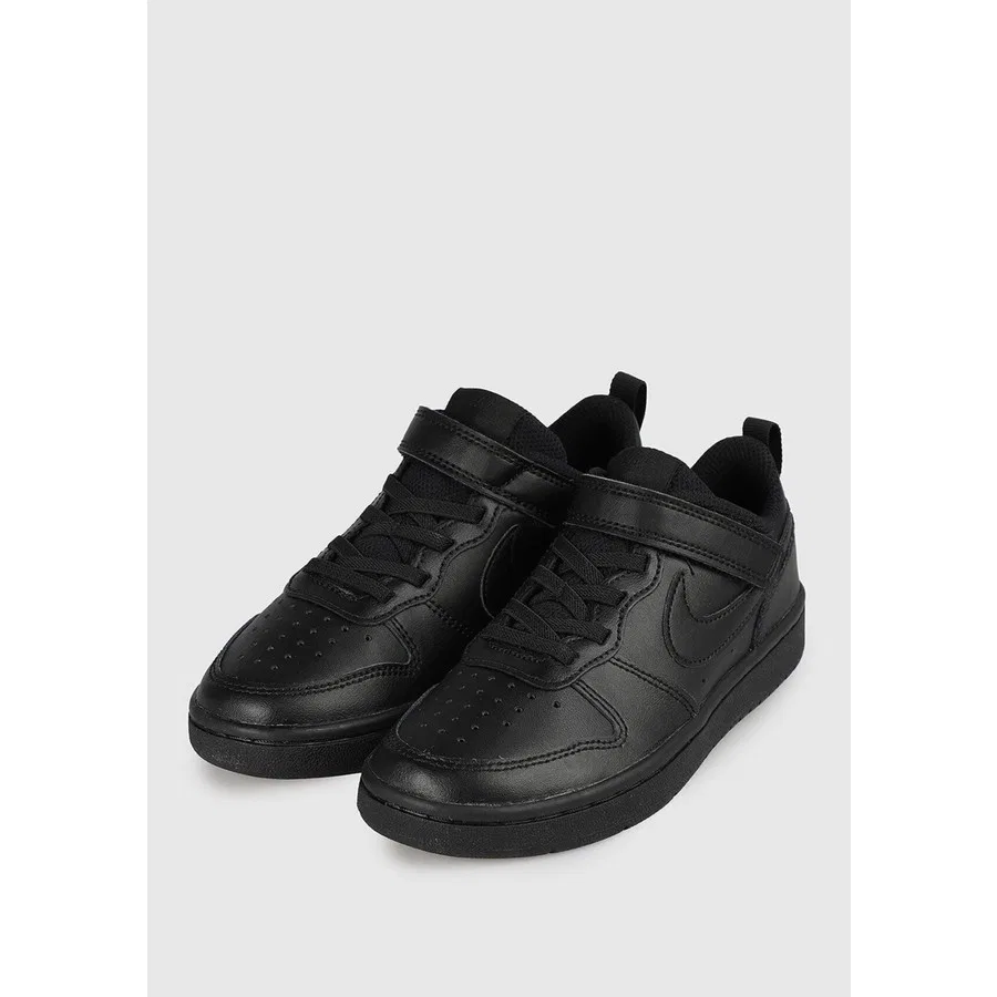 Кроссовки повседневные с кожаным верхом Court Borough Low 2 Nike, Черный — фото 4