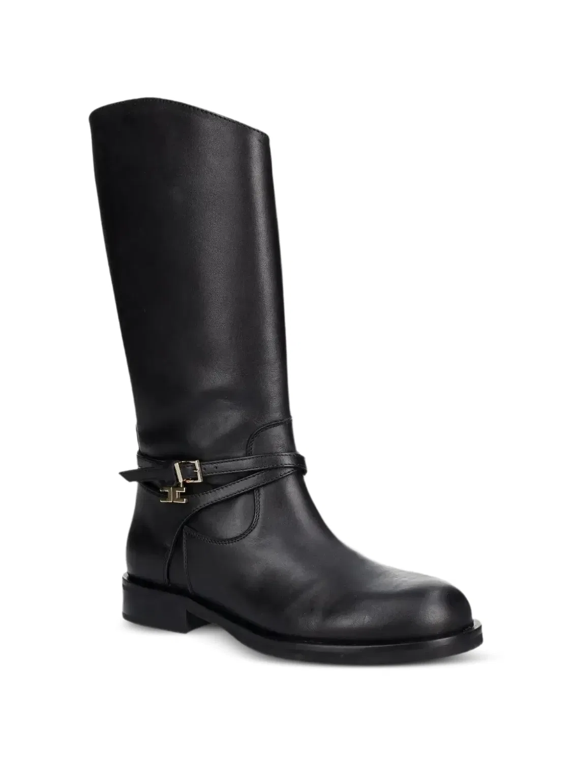 Ботинки с пряжкой Elisabetta Franchi, черный