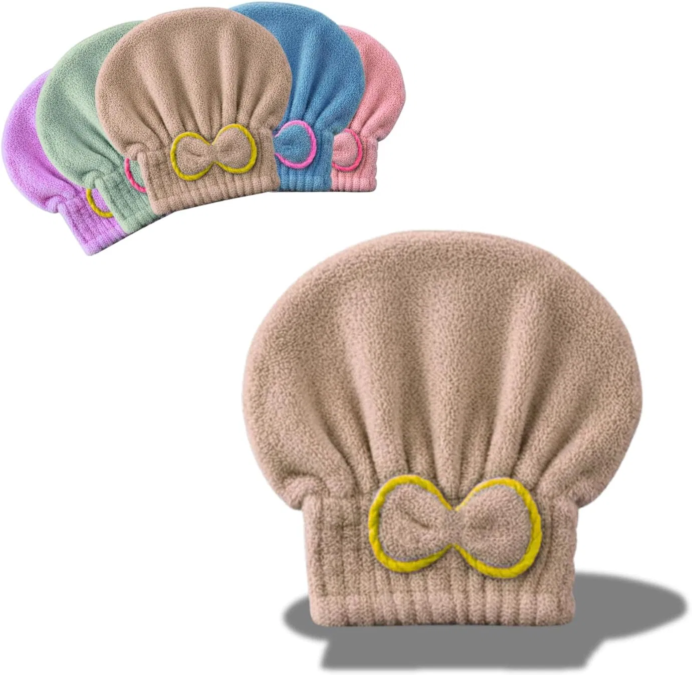 Микрофибровое полотенце для волос, Stock Líder, 3 шт., 60 г, Beige